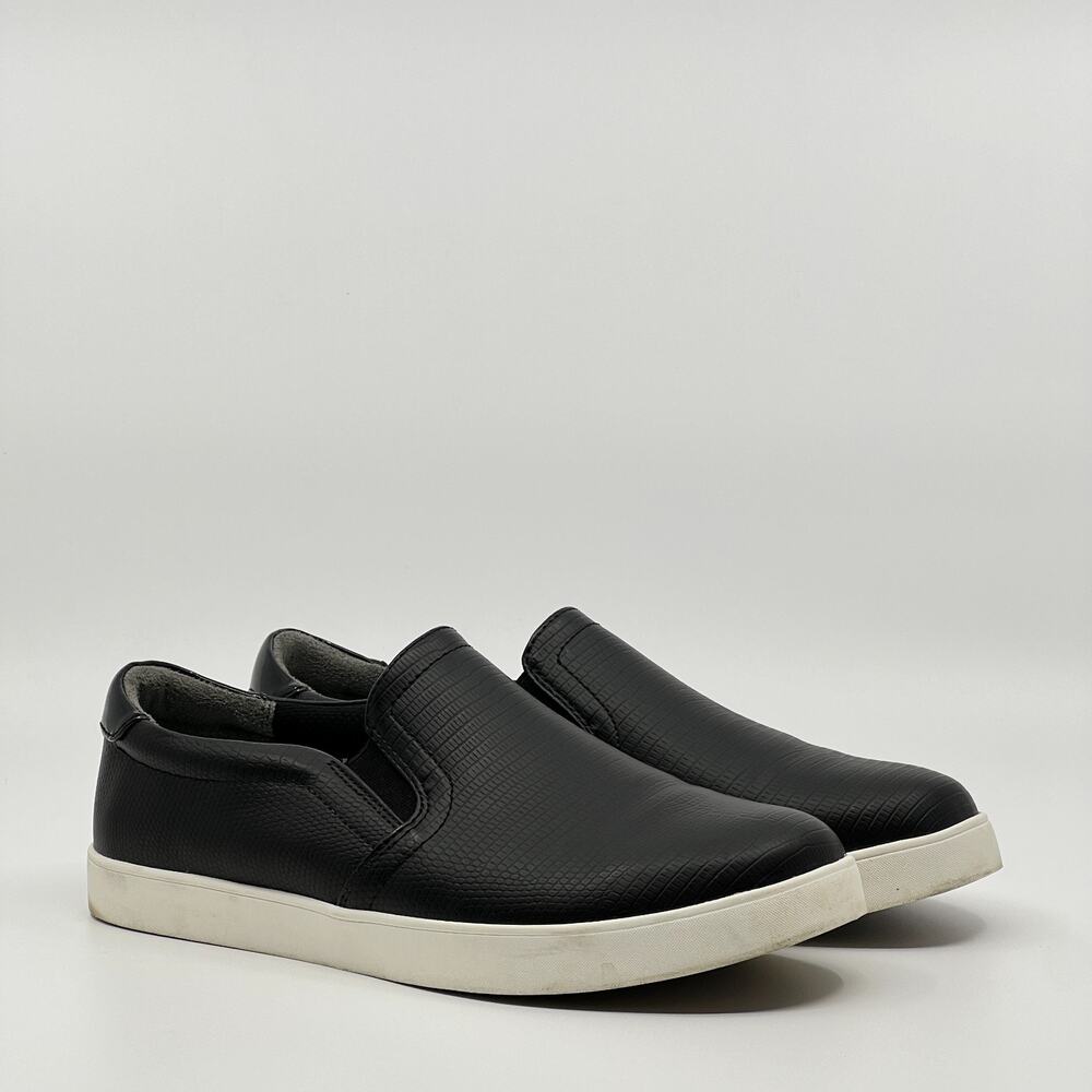 Dr. Scholl's Madison Slip On Sneakers Black Women’s 8W Wide Textured Used